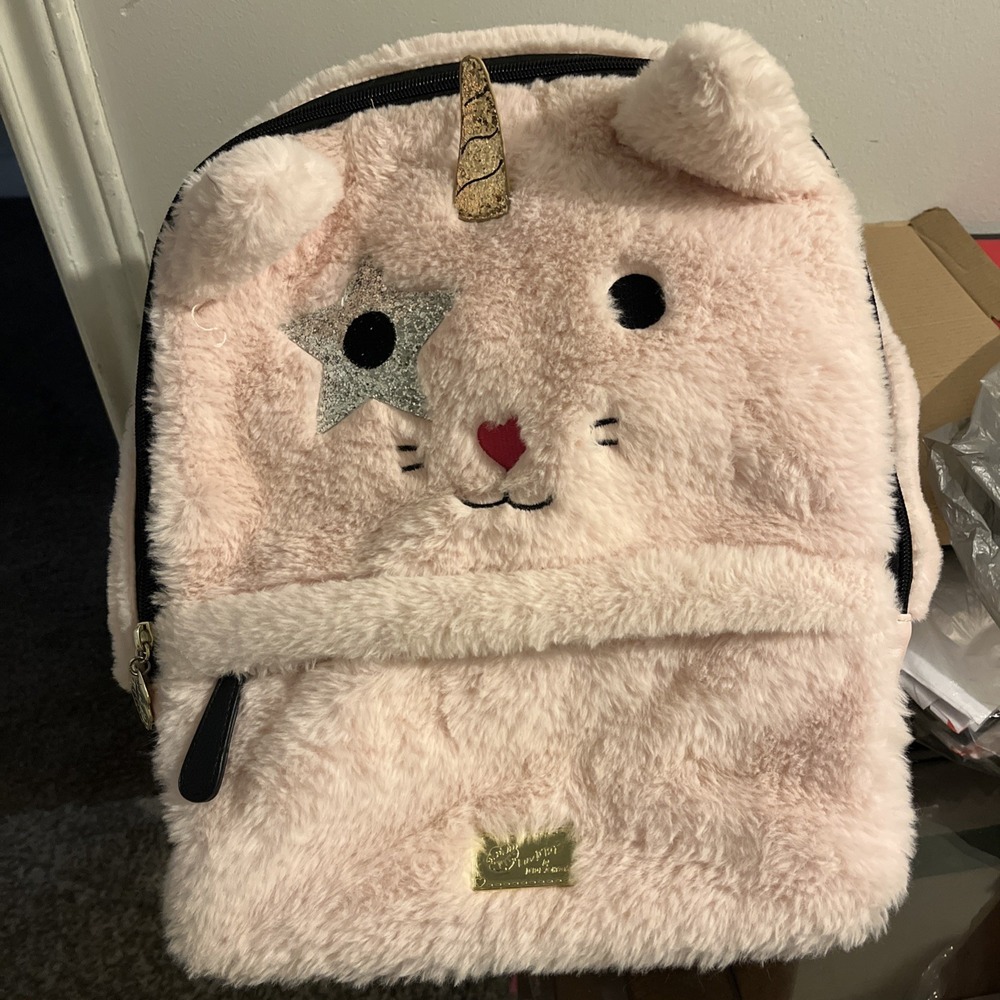Betsy Johnson Furry Kitty Backpack